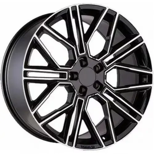 Диски  Khomen KHW 2101 9.5x21 5*120 ET45.5 DIA62.5 Black-FP Литой купить 