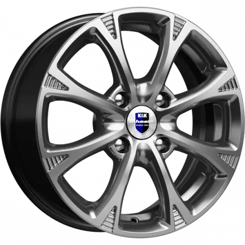 Диски  K&K Блюз 6x15 4*108 ET23 DIA65.1 Дарк платинум Литой купить 