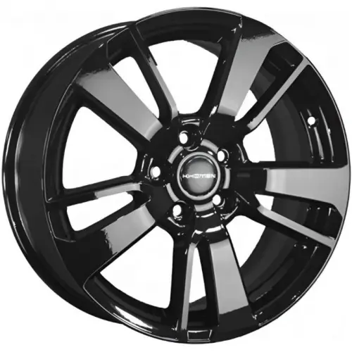 Диски  Khomen KHW 1704 7x17 5*108 ET50 DIA63.3 Black Литой купить 
