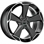 Диски OZ Aspen HLT 9x21 5*112 ET50 DIA79 Matt Black + Diamond Cut Литой