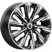 Диски K&K Галего 7.5x19 5*115 ET43 DIA70.1 Алмаз черный Литой
