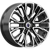 Диски K&K Кортес 8.5x19 6*139.7 ET30 DIA106.1 Алмаз черный Литой