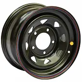 Диски Off Road Wheels Nissan/Toyota 8x18 6*139.7 ET15 DIA110.1 Black Штампованный