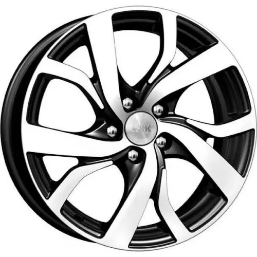 Диски  K&K Палермо 6x15 5*100 ET38 DIA57.1 Алмаз черный Литой купить 