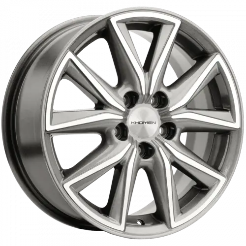 Диски  Khomen KHW 1706 7x17 5*114.3 ET39 DIA60.1 G-Silver-FP Литой купить 
