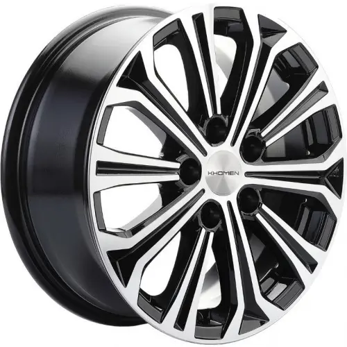 Диски  Khomen KHW 1610 6.5x16 5*114.3 ET45 DIA64.1 Black-FP Литой купить 