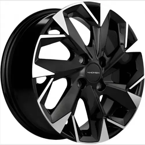 Khomen KHW 1508 6x15 4*100 ET45 DIA56.6 Black-FP Литой