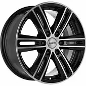 Диски X'trike X-124 7.5x17 6*114.3 ET30 DIA66.1 BKFP Литой