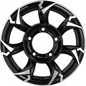 Диски Khomen KHW 1505 5.5x15 5*139.7 ET5 DIA98.5 Black-FP Литой