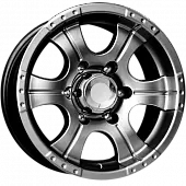 Диски K&K Байконур 7x15 6*139.7 ET20 DIA110.1 Дарк платинум Литой