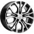 Диски  Khomen KHW 1608 6.5x16 5*114.3 ET41 DIA67.1 BKF Литой купить 