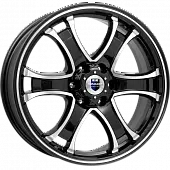 Диски K&K Балеар 7.5x18 6*127 ET38 DIA77.8 Алмаз черный Литой