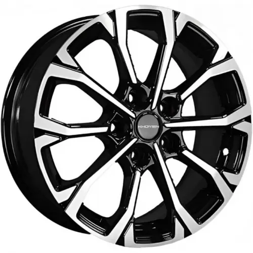 Диски  Khomen KHW 1605 6.5x16 5*114.3 ET45 DIA60.1 Black-FP Литой купить 