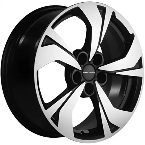 Диски  Khomen KHW 1724 7x17 5*114.3 ET45 DIA66.1 Black-FP Литой купить 