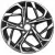 Диски  Khomen KHW 1716 7x17 5*114.3 ET45 DIA66.1 Black-FP Литой купить 