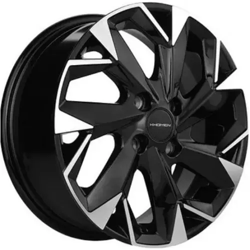 Диски  Khomen KHW 1402 5.5x14 4*100 ET43 DIA67.1 Black-FP Литой купить 
