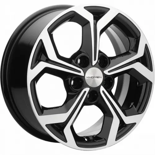 Диски  Khomen KHW 1606 6.5x16 5*114.3 ET43 DIA67.1 Black-FP Литой купить 