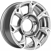 Диски Khomen KHW 1505 5.5x15 5*139.7 ET5 DIA98.5 F-Silver-FP Литой
