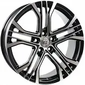 Диски RST R029 8.5x19 5*120 ET30 DIA66.1 BKFP Литой