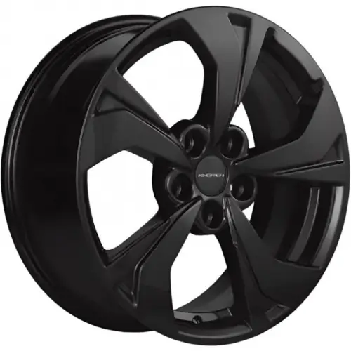 Диски  Khomen KHW 1724 7x17 5*114.3 ET45 DIA66.1 Black Литой купить 