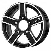 Диски Carwel Нива-7 6x16 5*139.7 ET40 DIA98 BL Литой