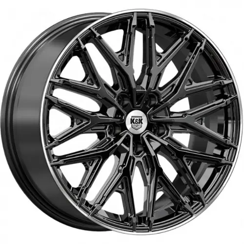 Диски  K&K Клермон 8x19 5*112 ET27 DIA66.6 Черный бриллиант Литой купить 