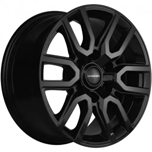 Диски  Khomen KHW 1723 8x17 6*139.7 ET36 DIA100.1 Black Литой купить 