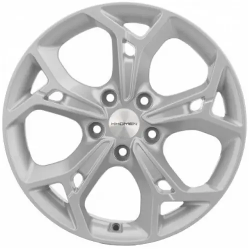 Диски  Khomen KHW 1702 7x17 5*114.3 ET45 DIA60.1 Silver Литой купить 