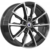 Диски K&K Меренге 7.5x17 5*100 ET38 DIA67.1 Алмаз черный Литой