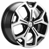 Диски Khomen KHW 1710 6.5x17 5*120 ET55 DIA65.1 Black-FP Литой