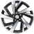 Диски  Khomen KHW 1801 7.5x18 5*114.3 ET50 DIA67.1 Black-FP Литой купить 