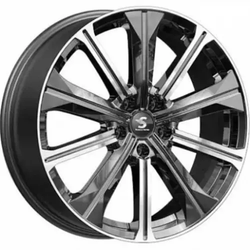 Диски  Скад KP013 7x19 5*108 ET33 DIA60.1 Diamond Black Gris Литой купить 