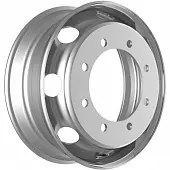 Диски Accuride 8/275/221/136 6.75x19.5 8*275 ET136 DIA221 Silver Штампованный