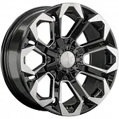 Диски LS 1366 9x17 6*139.7 ET20 DIA106.1 BKF Литой