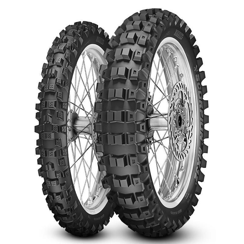 Мотошины Pirelli Scorpion MX32 Mid Hard NHS 100/90 R19 57M Задняя Кросс