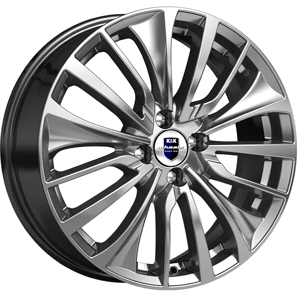 Диски K&K Flanker 6.5x17 5*108 ET50 DIA63.3 Дарк платинум Литой