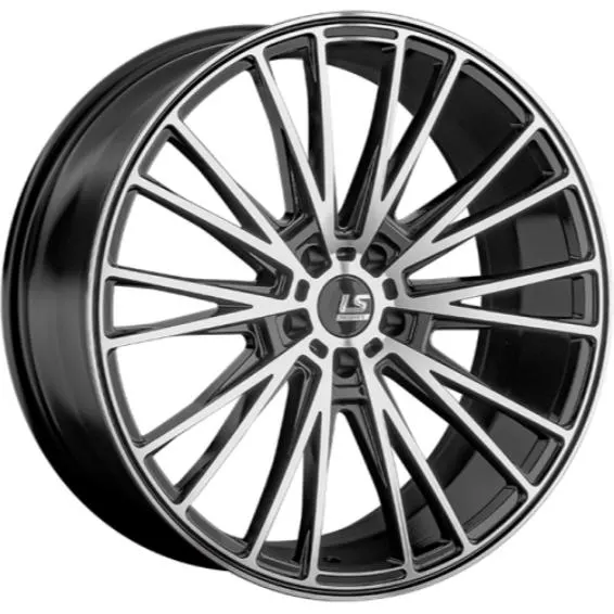 Диски LS RC60 9x21 5*114.3 ET35 DIA60.1 BKF Литой
