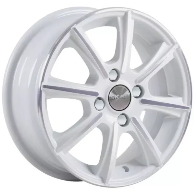 Диски Скад Монако 5.5x14 4*100 ET49 DIA56.6 Алмаз белый Литой