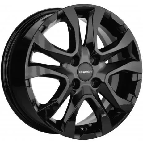 Диски  Khomen KHW 1503 6x15 4*100 ET40 DIA60.1 Black Литой купить 