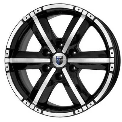 Диски K&K Окинава 7.5x17 6*114.3 ET30 DIA66.1 Алмаз черный Литой