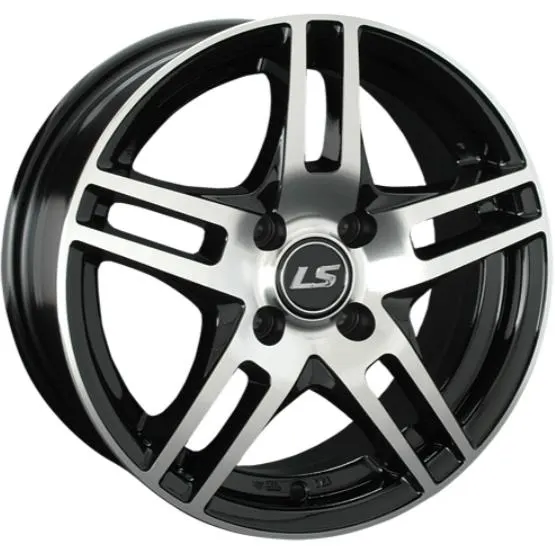 Диски LS 281 6x14 5*100 ET35 DIA57.1 BKF Литой