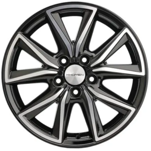 Диски  Khomen KHW 1706 7x17 5*114.3 ET37 DIA66.6 Black-FP Литой купить 