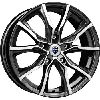 Диски K&K Твист 7.5x17 5*110 ET39 DIA65.1 Алмаз черный Литой