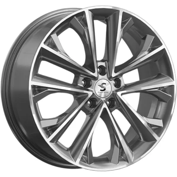 Диски Скад КР012 7x18 5*112 ET45 DIA57.1 Diamond gloss graphite Литой