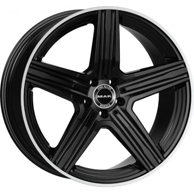 Диски MAK Lewis 9x21 5*112 ET45 DIA66.6 Gloss Black Mirror Ring Литой