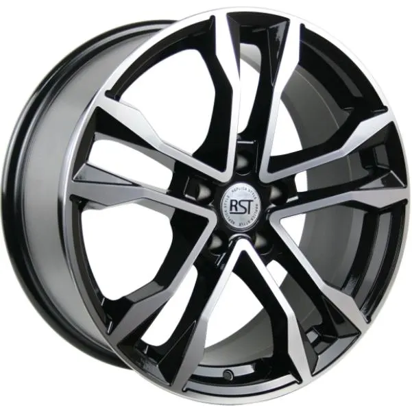 Диски RST R068 8x18 5*112 ET25 DIA66.6 BKFP Литой