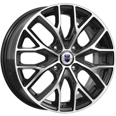 Диски K&K Лилиом 6x16 4*108 ET37 DIA63.3 Алмаз черный Литой