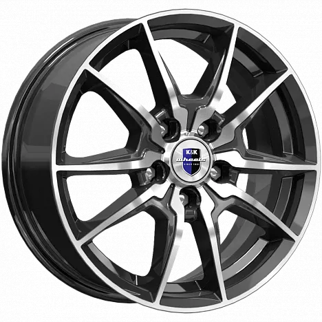 K&K Адамар 6.5x16 5*112 ET38 DIA66.6 Дарк платинум Литой