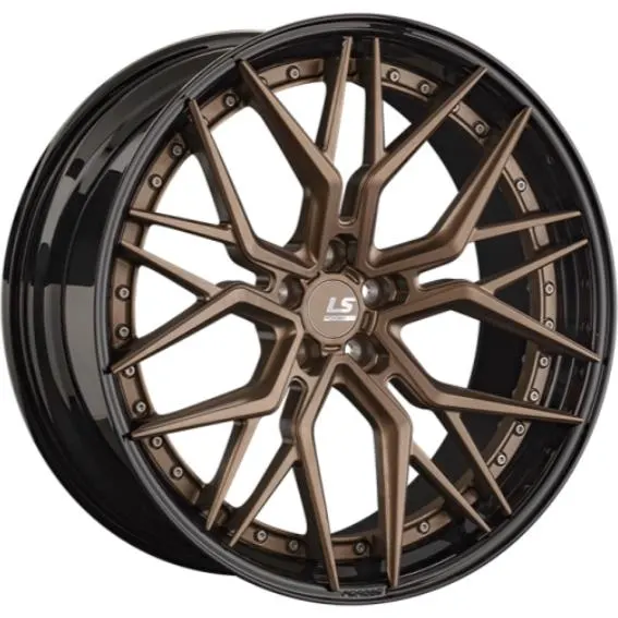 Диски LS Forged FG35 10x22 5*112 ET18 DIA66.6 BZ/BK Кованый