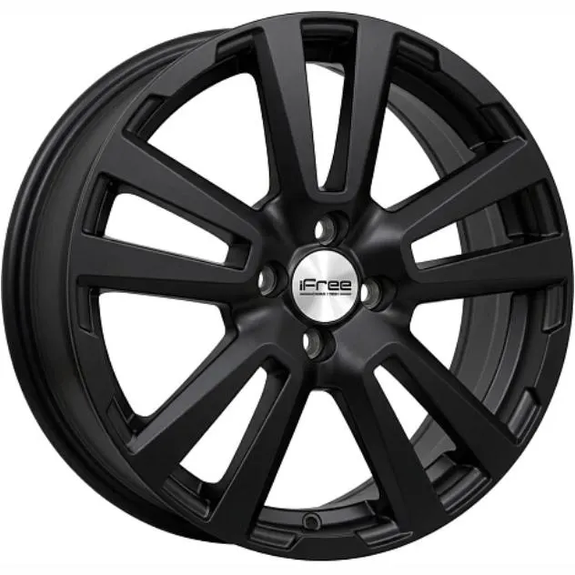 Диски iFree КС874 6.5x17 4*100 ET43 DIA60.1 Блэк мэт Литой